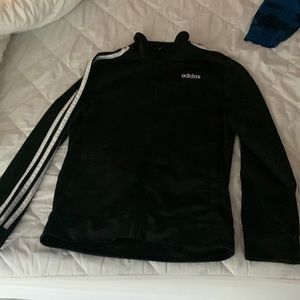 Adidas track zip up hoodie (size youth large)